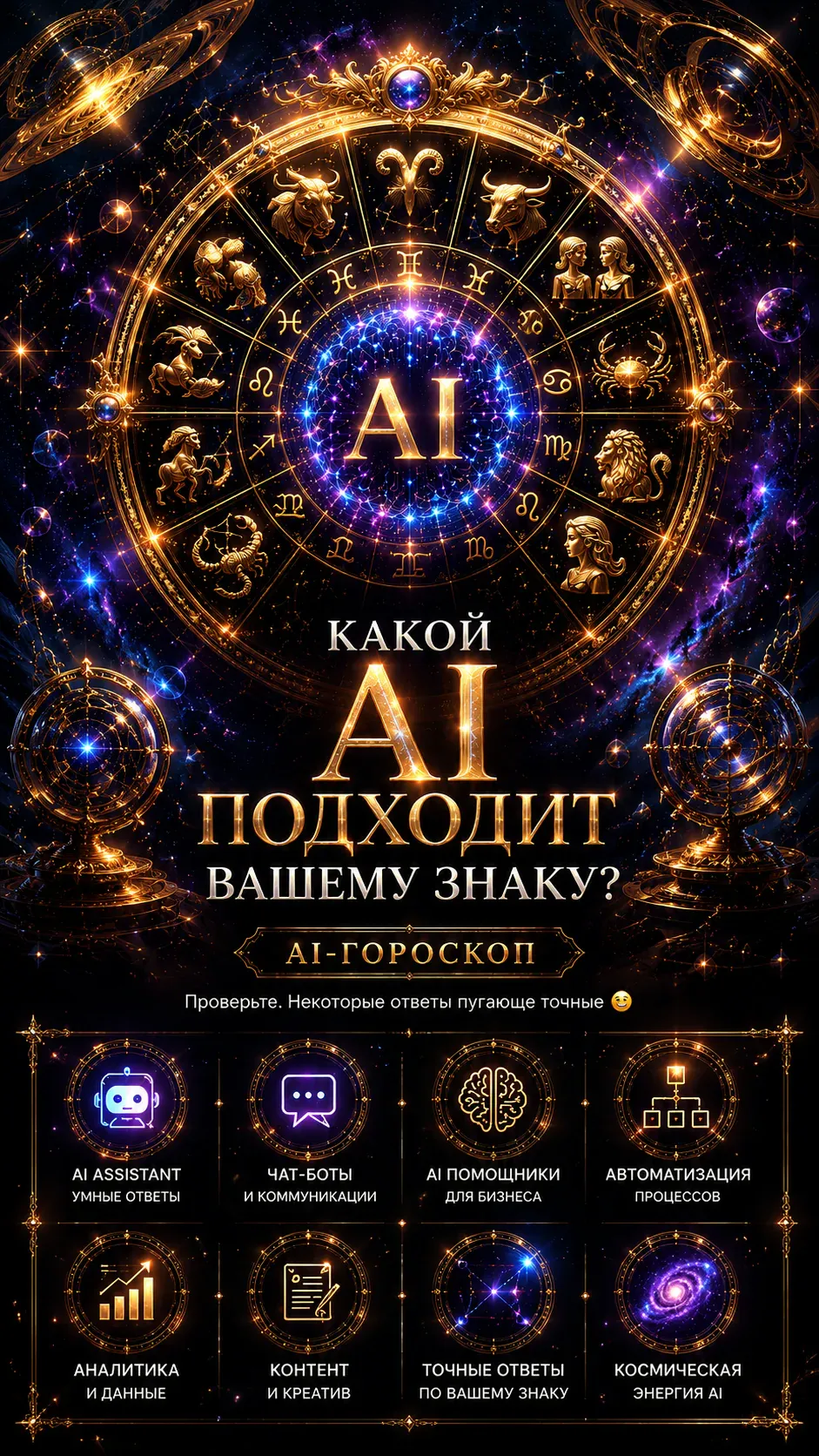 AI-гороскоп — какой AI подходит вашему знаку?